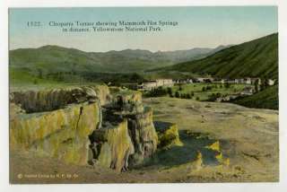 PC Cleopatra Terrace Mammoth Hot Springs Asahel Curtis  