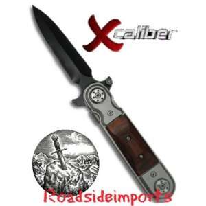  SWITCH TO A BLACK/SILVER XCALIBER ROSEWOOD EDITION KNIFE W 