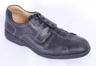 Johnston and Murphy Mens Bristow Black Leather Moc 11 Shoes  