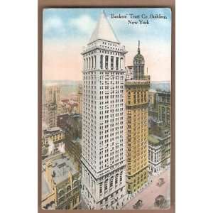  Postcard Bankers Trust Co Building New York Everything 