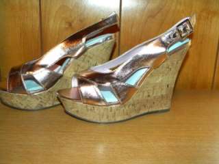 Avon Chic Metalic Wedge Sandals Size 7 New Item  