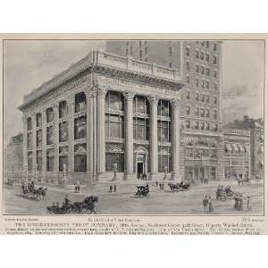  1903 New York City Print Knickerbocker Trust Company 