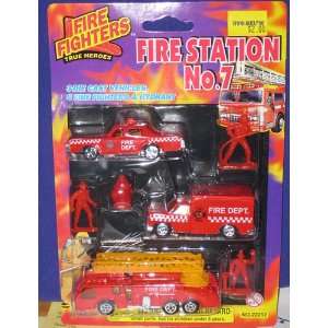  Fire Fighters  True Heroes. Fire Station #7 Toys & Games