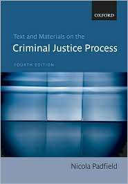   Process, (0199296537), Nicola Padfield, Textbooks   