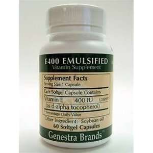 Seroyal/Genestra E400 Emulsified 120 softgel capsules