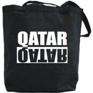  Canvas Tote Bag Black  Qatar Negative  Country Clothing