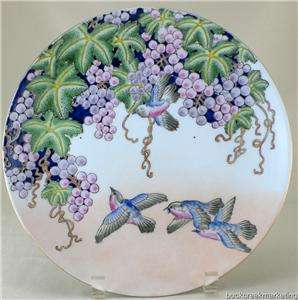 Macau Chinese Export Porcelain Plate Qing Dynasty Daoguang Grape Vine 