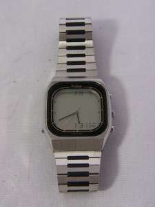 Vintage Pulsar WORLD TIME LCD Digital / Analog Y951 5009 Watch   RARE 
