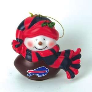  Pack of 2 NFL Buffalo Bills Musical Light up Snowman 