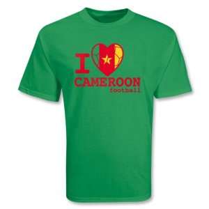  I Heart Cameroon Soccer T Shirt