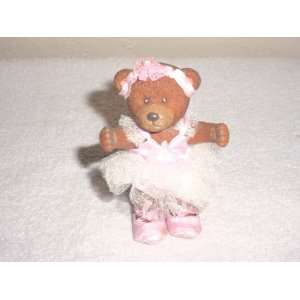  Bear Figurine in Pink Ballet Tutu 