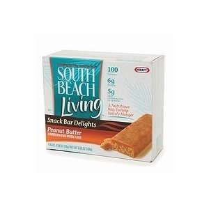 South Beach Living High Protein Peanut Butter Bars, 5.88 Ounce Box 