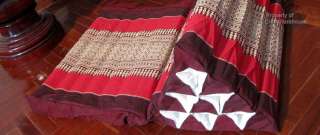 Thai Traditional Triangle Pillow 10 Segments 1 Flat Panels Attached 