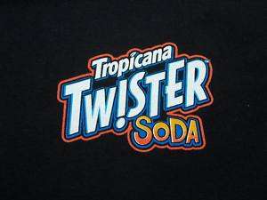 Tropicana Twister Soda   Promotional Black T Shirt   XL  
