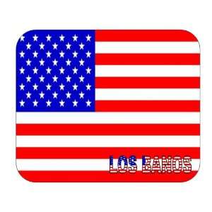  US Flag   Los Banos, California (CA) Mouse Pad 