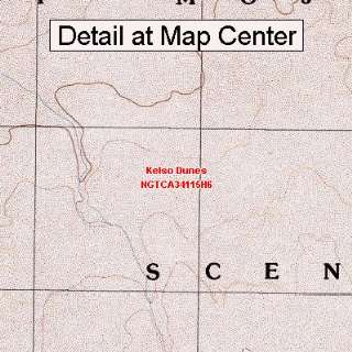  USGS Topographic Quadrangle Map   Kelso Dunes, California 