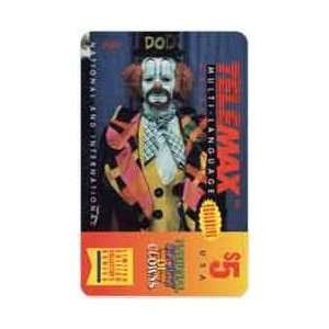  Collectible Phone Card $5. Clowns   Dodo the Clown 