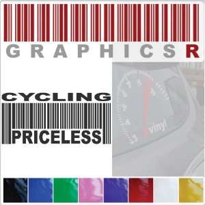 Sticker Decal Graphic   Barcode UPC Priceless Cycling Cycle Cyclists 