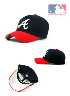 Atlanta Braves Baseball Team Cap Dark Blue Red Cap with White Logo 