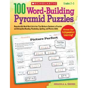  100 Word Building Pyramid Puzzles Toys & Games