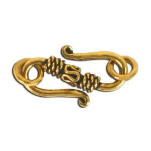   Brass Plated Bali Style Shepherds Hook Clasp Arts, Crafts & Sewing