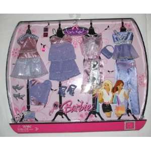 Barbie Girls Night Clothes ~~ Pink and White Skirt ~~Purple Shirt and 