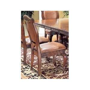  Homelegance Barcelona Warm Cherry Side Chair with Leather 