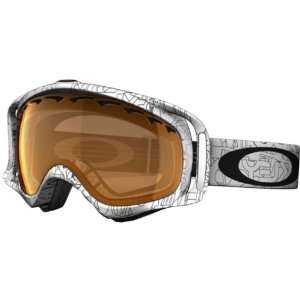  Oakley Crowbar White Factory Text Adult Asian Fit Snow 