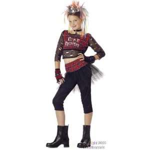   Punk Rock Girl Halloween Costume (Size Small 6 8) Toys & Games