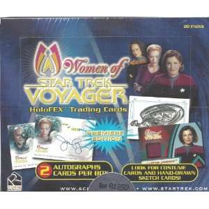   2001 Rittenhouse Women Of Star Trek Voyager Box Sports Collectibles