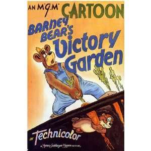  Barney Bears Victory Garden Movie Poster (11 x 17 Inches 
