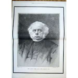  John Bright Barraud Old Print 1889 Antique Portrait