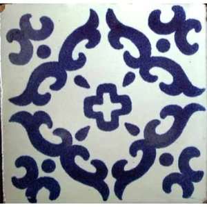  Blue Barroco Ceramic Mexican Tile 4x4