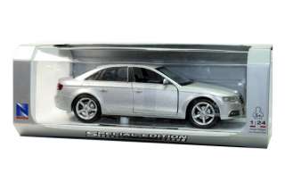 NEW RAY 2008 AUDI A4 SALOON 1/24 DIE CAST SILVER  