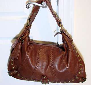Isabella Fiore Whipflash Revival   Audra Hobo Bag Purse Brown 