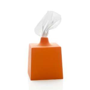  Kontextur Tissue Box Cover in Dutch Orange