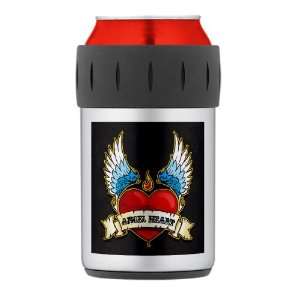    Thermos Can Cooler Koozie Winged Angel Heart 