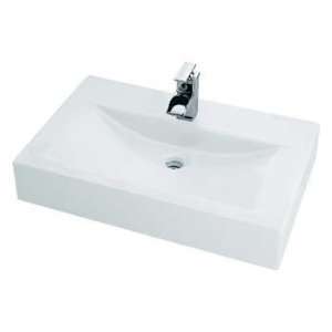 Schon SCCCTL20 White Single Basin Above Counter Contemporary Bathroom 