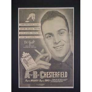 Ed Yost 3rd Baseman Washinton Senators 1949 Chesterfield Cigarette 14 
