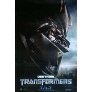  Transformers (Destroy Spanish) Version Movie Poster Single 