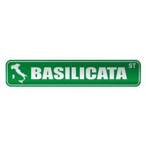   BASILICATA ST  STREET SIGN CITY ITALY