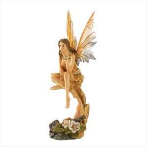  Perched Lighted Fairy Statue
