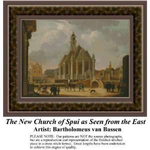  The New Church of Spui as Seen from the East, Cross Stitch 