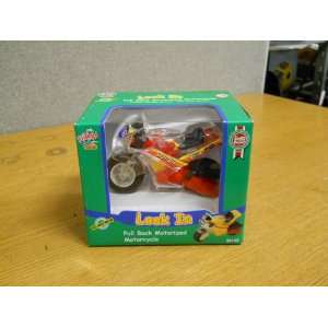    ToyTrain Look In Pull Back Motorized Motorcycle Toys & Games