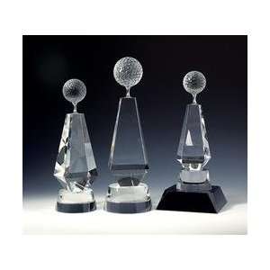  Award C165    Golf Optical Crystal Award/Trophy. Office 