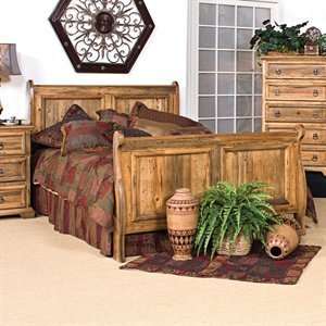  Kush Furniture 4014 Big Sur Pine Cal King Sleigh Bed in 