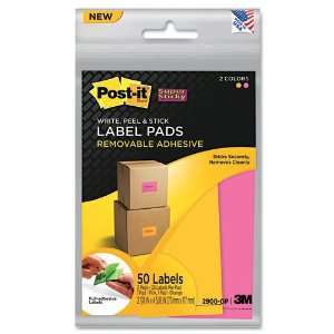 8w x 2 7/8h, Orange/Pink, 50 Labels/Pack   Sold As 1 Pack   Write 