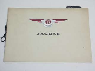 1937 Jaguar SS 100 Saloon Prestige Sales Brochure Catalog   Excellent 
