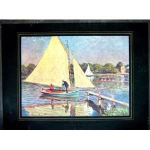   Boaters Canotiers Argenteuil Fine Art Plates 1936
