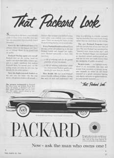 1954 Packard Pacific Hardtop Art Vintage Print Ad  
